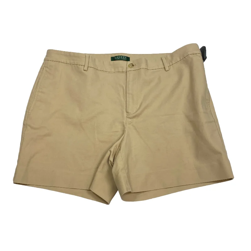 Tan Shorts Lauren By Ralph Lauren, Size 14