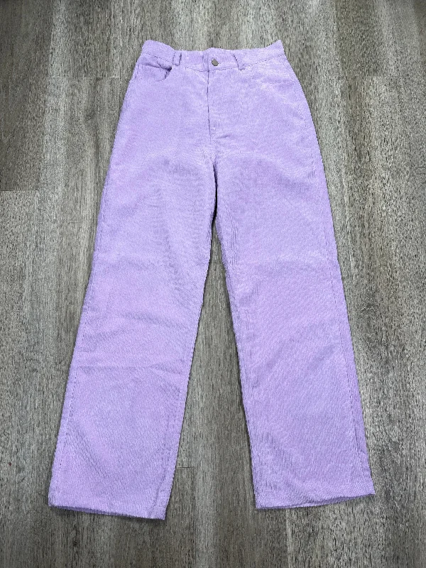 Pants Corduroy By PRINCESS POLLY In Purple, Size: S