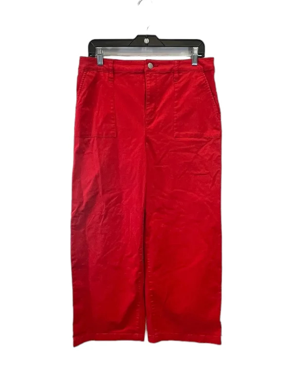 Pants Wide Leg By Charter Club In Red, Size: 10