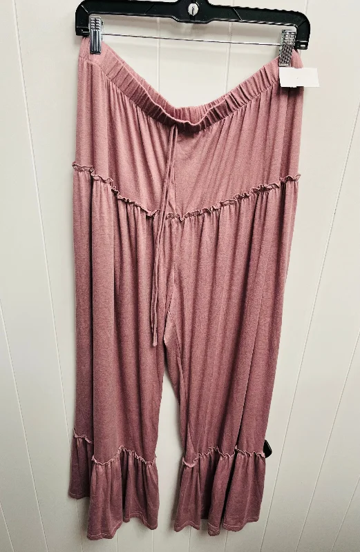 Pants Wide Leg By Clothes Mentor In Purple, Size: Xl