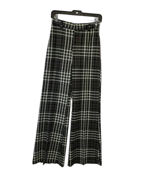 Pants Wide Leg By Free People In Plaid Pattern, Size: 2